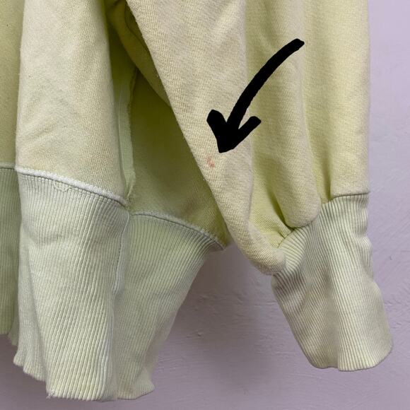 We The Free - Free People Camden Sweatshirt - Luna Moth / Lightning Bolt ? - Med - Picture 10 of 10